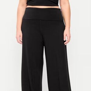 Old Navy Black Active Wide-Leg Pants